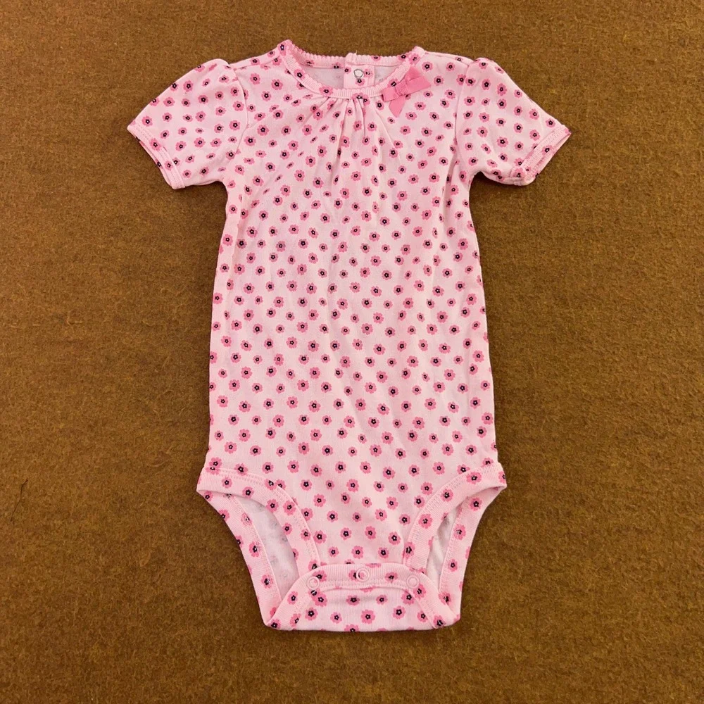 Ms. Rachel Baby Girl 18M Pink White Multi Graphic Tee Bodysuit Leggings 3pc Set